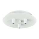 Custom Cord Multi Port Canopy shown in the White finish