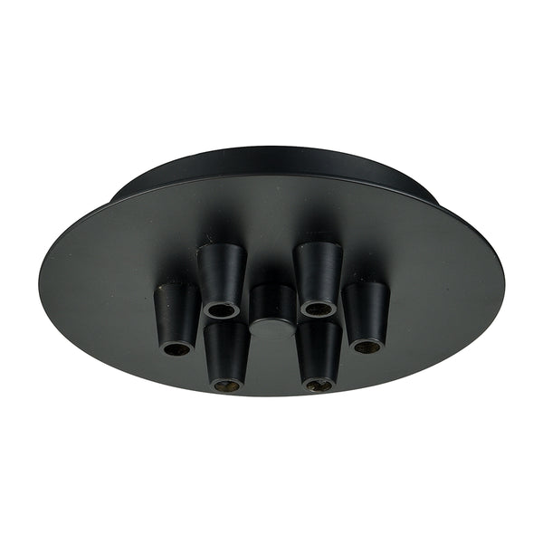 Custom Cord Multi Port Canopy shown in the Matte Black finish