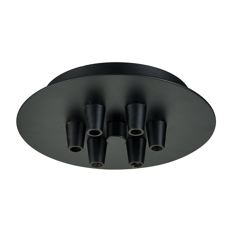 Custom Cord Multi Port Canopy shown in the Matte Black finish