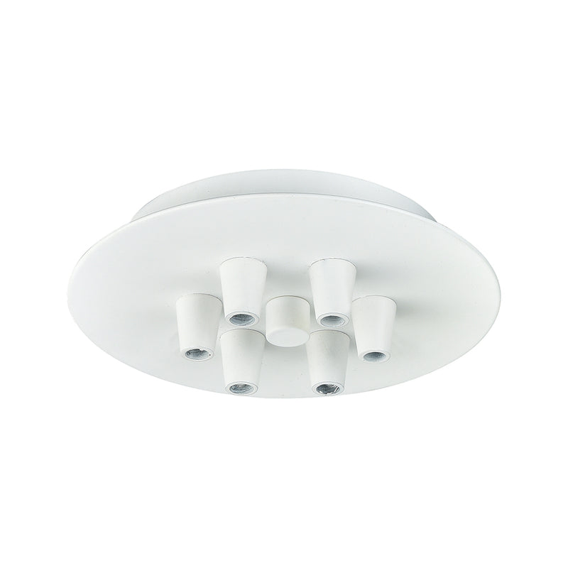 Custom Cord Multi Port Canopy shown in the White finish