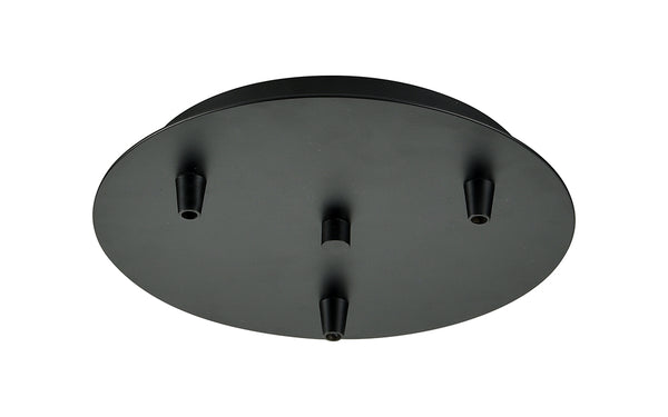 Custom Cord Multi Port Canopy shown in the Matte Black finish