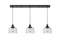 Innovations Lighting Large Bell 3 Light 10 inch Linear Pendant 123BK-10BW-1H-BK-G74