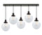 Innovations Lighting Large Beacon 5 Light 12 inch Linear Pendant 125OB-10BK-0H-OB-G202-8