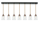 Innovations Lighting Canton 7 Light 11 inch Linear Pendant 127BK-10CR-2H-AC-G182