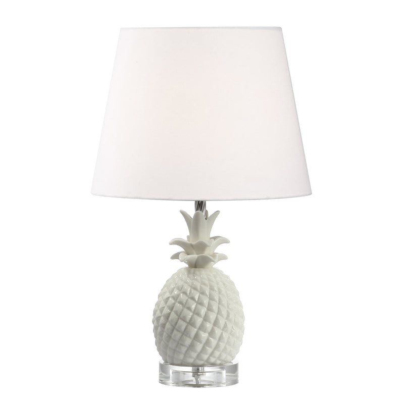 Dainolite 1 Light Incandescent Table Lamp, White 184T-WH