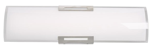 Abra Lighting Curved glass panel LED vanity 20011WV-BN