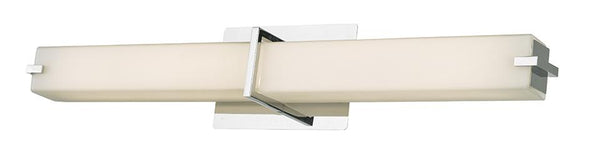 Abra Lighting 26" Vert/Horz Mount Square Glass Vanity-Wall Dim LED 20090WV-CH