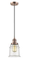 Innovations Lighting Canton 1-100 watt 6 inch Antique Copper Mini Pendant  Clear glass 201CACG182