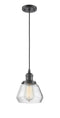 Innovations Lighting Fulton 1-100 watt 7 inch Oil Rubbed Bronze Mini Pendant  Clear glass 201COBG172