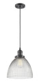 Innovations Lighting Seneca Falls 1-100 watt 9.5 inch Oil Rubbed Bronze Pendant  Clear glass 201COBG222