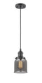 Innovations Lighting Small Bell 1-100 watt 5 inch Oil Rubbed Bronze Mini Pendant  Smoked glass 201COBG53