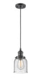 Innovations Lighting Small Bell 1-100 watt 5 inch Oil Rubbed Bronze Mini Pendant  Seedy glass 201COBG54