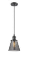 Innovations Lighting Small Cone 1-100 watt 6 inch Oil Rubbed Bronze Mini Pendant  Smoked glass 201COBG63