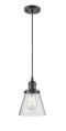 Innovations Lighting Small Cone 1-100 watt 6 inch Oil Rubbed Bronze Mini Pendant  Seedy glass 201COBG64