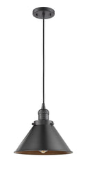 Innovations Lighting Briarcliff 1-100 watt 10 inch Oil Rubbed Bronze Mini Pendant  Oil Rubbed Bronze Briarcliff shades  201COBM10OB