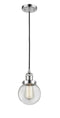 Innovations Lighting Beacon 1-100 watt 6 inch Polished Chrome Mini Pendant  Clear glass 201CPCG2026