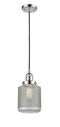 Innovations Lighting Stanton 1-100 watt 6 inch Polished Chrome Mini Pendant  Vintage Wire Mesh glass 201CPCG262