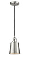 Innovations Lighting Addison 1-100 watt 5 inch Brushed Satin Nickel Mini Pendant  Brushed Satin Nickel Addison shades  201CSNM9SN