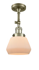 Innovations Lighting Fulton 1 Light Semi-Flush Mount Part Of The Franklin Restoration Collection 201F-AB-G171