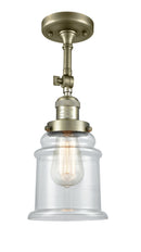 Innovations Lighting Canton 1 Light Semi-Flush Mount Part Of The Franklin Restoration Collection 201F-AB-G182-LED