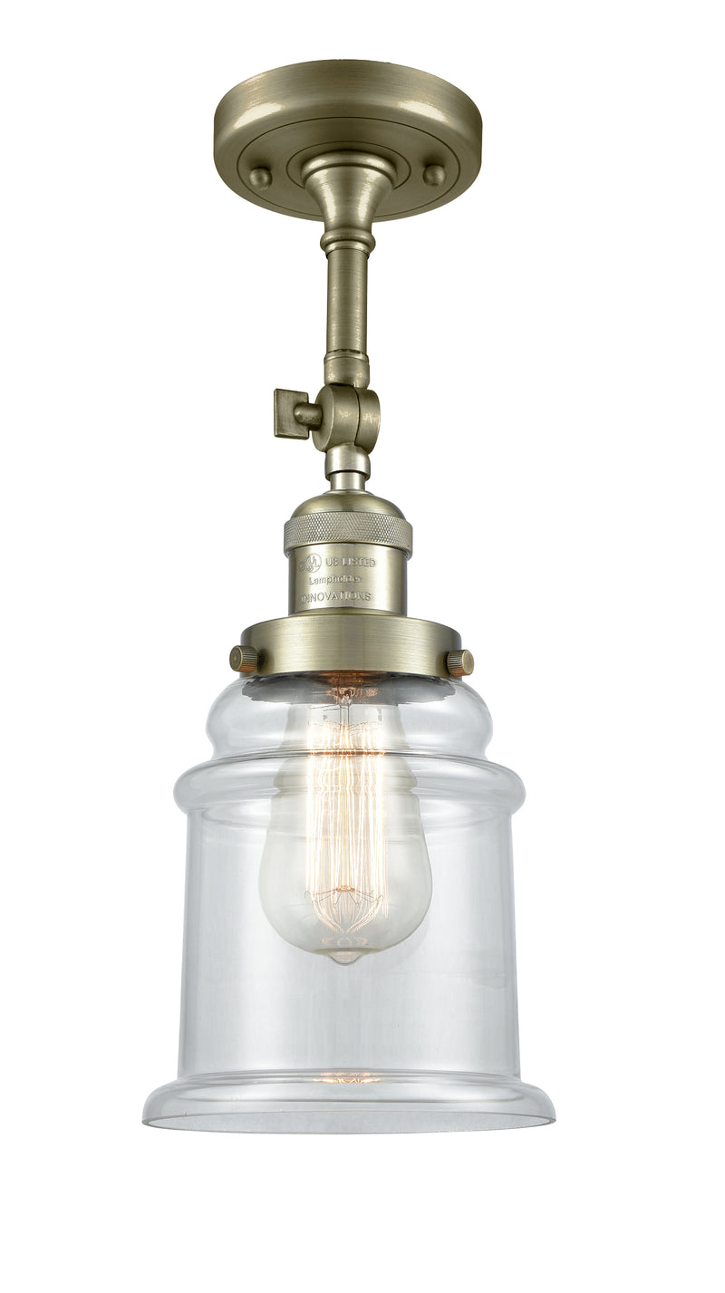 Innovations Lighting Canton 1 Light Semi-Flush Mount Part Of The Franklin Restoration Collection 201F-AB-G182