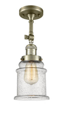 Innovations Lighting Canton 1 Light Semi-Flush Mount Part Of The Franklin Restoration Collection 201F-AB-G184-LED