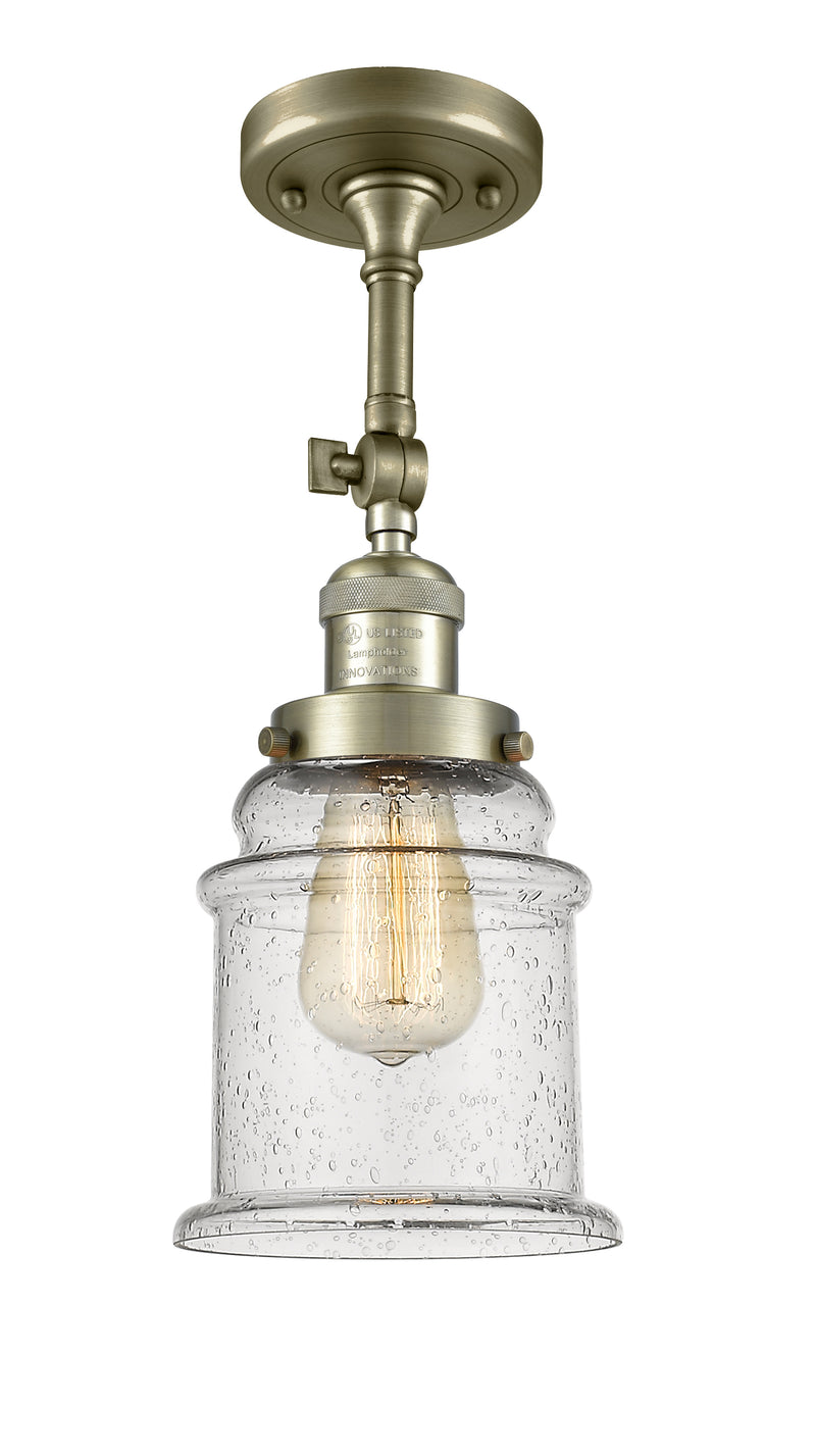 Innovations Lighting Canton 1 Light Semi-Flush Mount Part Of The Franklin Restoration Collection 201F-AB-G184