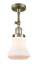 Innovations Lighting Bellmont 1 Light Semi-Flush Mount Part Of The Franklin Restoration Collection 201F-AB-G191-LED