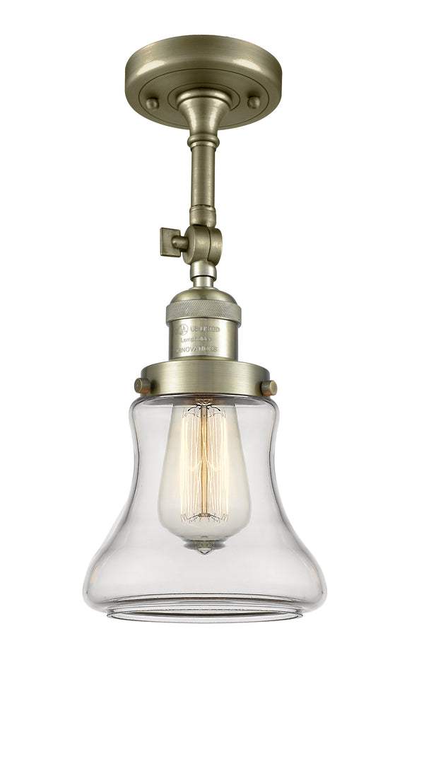 Innovations Lighting Bellmont 1 Light Semi-Flush Mount Part Of The Franklin Restoration Collection 201F-AB-G192-LED