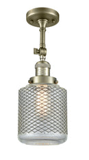 Innovations Lighting Stanton 1 Light Semi-Flush Mount Part Of The Franklin Restoration Collection 201F-AB-G262-LED