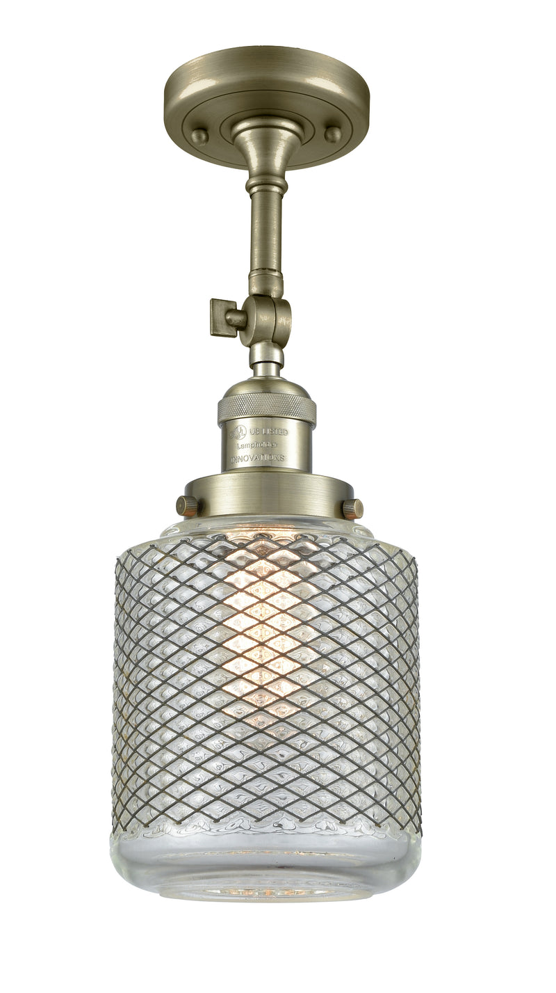 Innovations Lighting Stanton 1 Light Semi-Flush Mount Part Of The Franklin Restoration Collection 201F-AB-G262