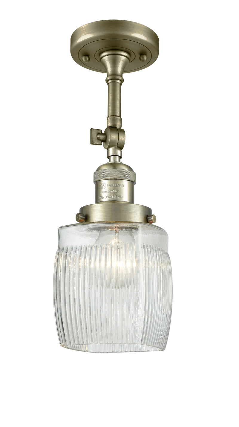 Innovations Lighting Colton 1 Light Semi-Flush Mount Part Of The Franklin Restoration Collection 201F-AB-G302