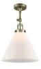 Innovations Lighting X-Large Cone 1 Light Semi-Flush Mount Part Of The Franklin Restoration Collection 201F-AB-G41-L-LED