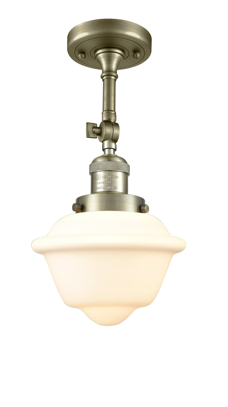 Innovations Lighting Small Oxford 1 Light Semi-Flush Mount Part Of The Franklin Restoration Collection 201F-AB-G531-LED