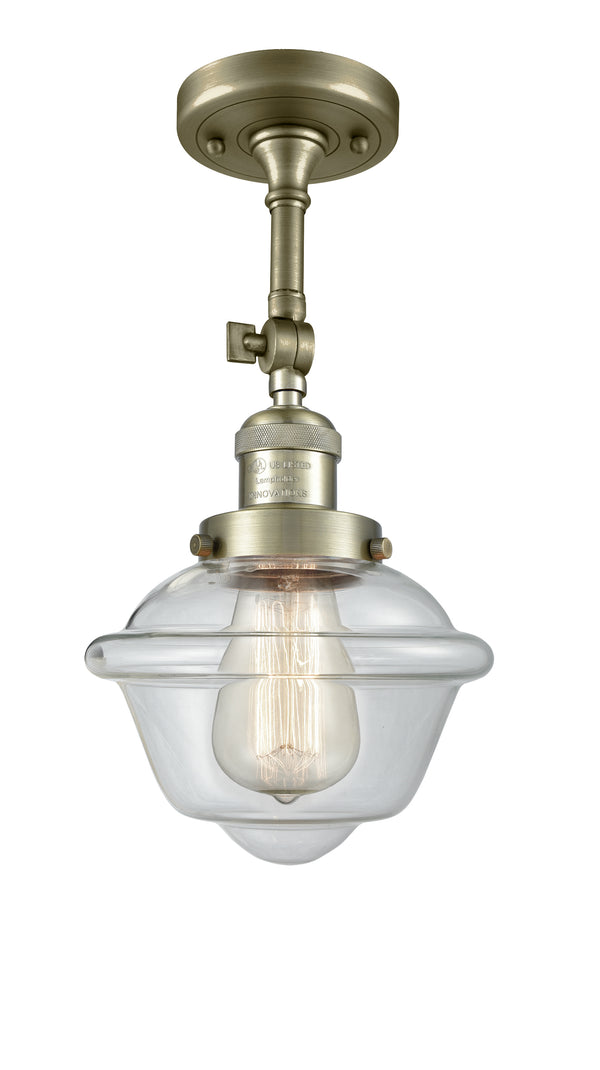 Innovations Lighting Small Oxford 1 Light Semi-Flush Mount Part Of The Franklin Restoration Collection 201F-AB-G532