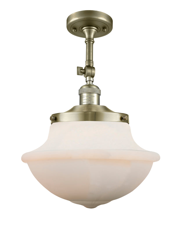 Innovations Lighting Oxford 1 Light 11.75" Semi-Flush Mount 201F-AB-G541-LED