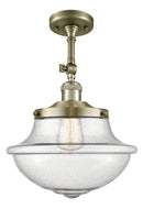 Innovations Lighting Oxford 1 Light 11.75" Semi-Flush Mount 201F-AB-G544