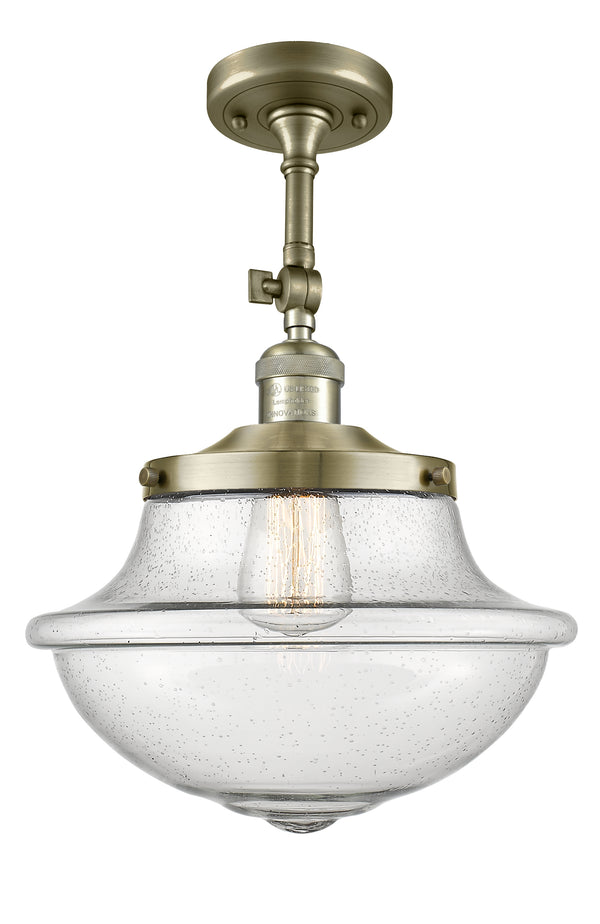 Innovations Lighting Oxford 1 Light 11.75" Semi-Flush Mount 201F-AB-G544