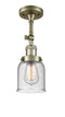 Innovations Lighting Small Bell 1 Light Semi-Flush Mount Part Of The Franklin Restoration Collection 201F-AB-G54-LED