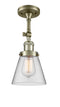 Innovations Lighting Small Cone 1 Light Semi-Flush Mount Part Of The Franklin Restoration Collection 201F-AB-G62-LED