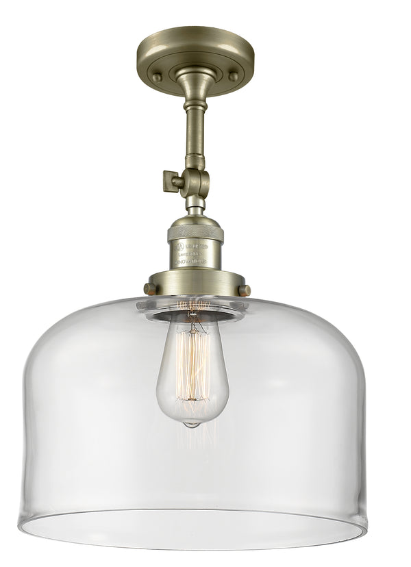 Innovations Lighting X-Large Bell 1 Light Semi-Flush Mount Part Of The Franklin Restoration Collection 201F-AB-G72-L