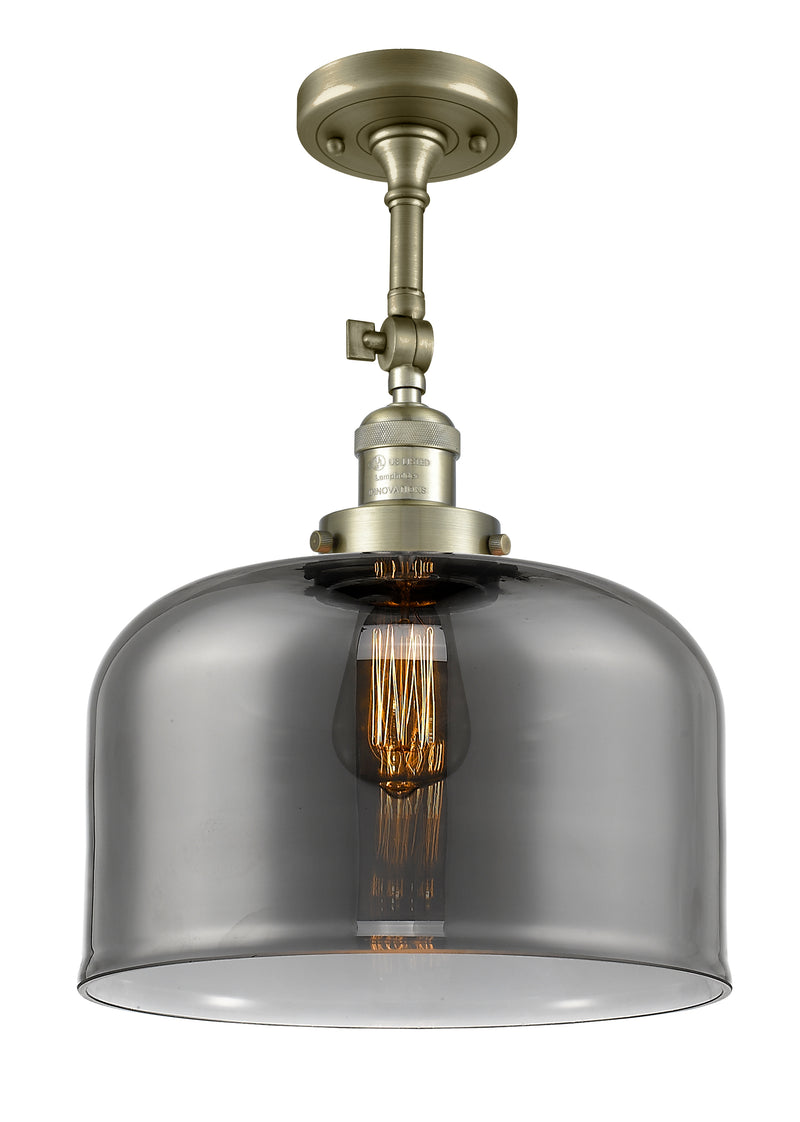 Innovations Lighting X-Large Bell 1 Light Semi-Flush Mount Part Of The Franklin Restoration Collection 201F-AB-G73-L-LED