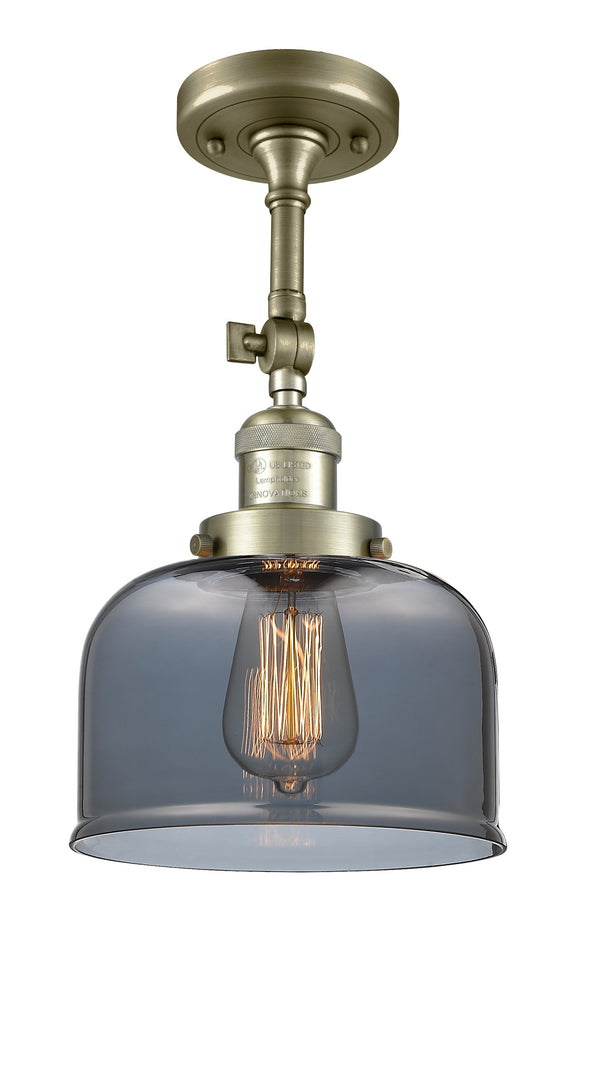 Innovations Lighting Large Bell 1 Light Semi-Flush Mount Part Of The Franklin Restoration Collection 201F-AB-G73