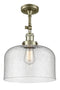 Innovations Lighting X-Large Bell 1 Light Semi-Flush Mount Part Of The Franklin Restoration Collection 201F-AB-G74-L-LED