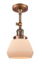 Innovations Lighting Fulton 1 Light Semi-Flush Mount Part Of The Franklin Restoration Collection 201F-AC-G171