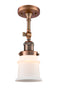 Innovations Lighting Small Canton 1 Light Semi-Flush Mount Part Of The Franklin Restoration Collection 201F-AC-G181S