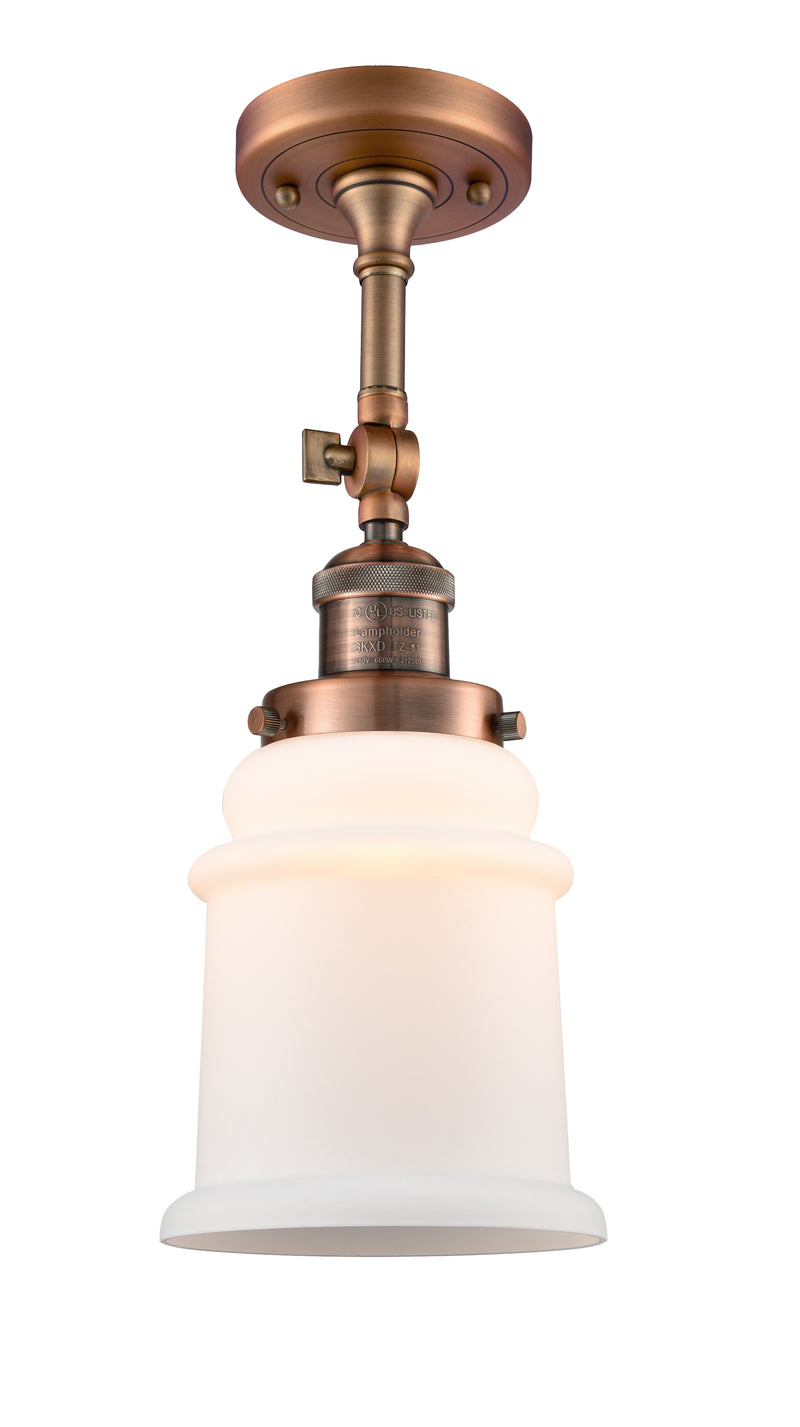 Innovations Lighting Canton 1 Light Semi-Flush Mount Part Of The Franklin Restoration Collection 201F-AC-G181