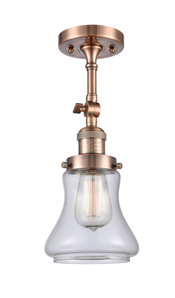 Innovations Lighting Bellmont 1 Light Semi-Flush Mount Part Of The Franklin Restoration Collection 201F-AC-G192-LED