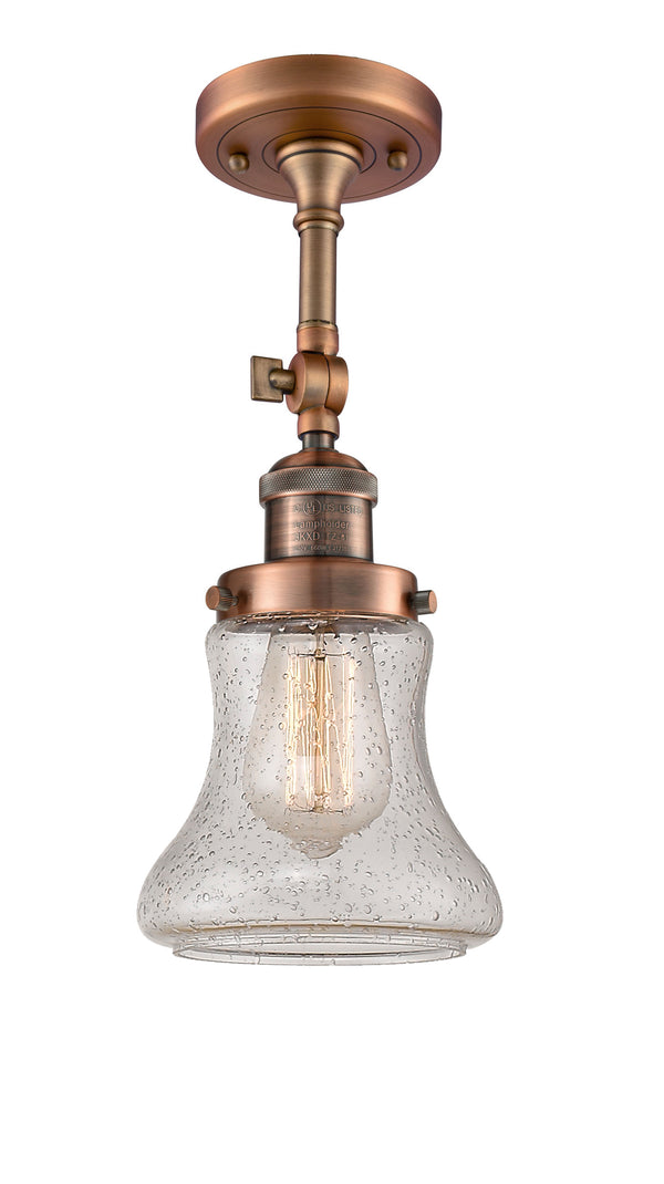 Innovations Lighting Bellmont 1 Light Semi-Flush Mount Part Of The Franklin Restoration Collection 201F-AC-G194