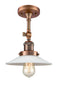 Innovations Lighting Halophane 1 Light Semi-Flush Mount Part Of The Franklin Restoration Collection 201F-AC-G1